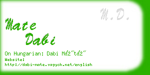 mate dabi business card